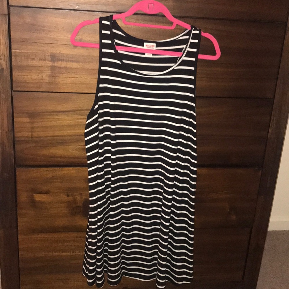 Black & White Horizontal Strip Dress